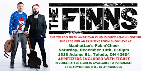 Toledo Irish American Club Presents: Festive Show with The Finn's