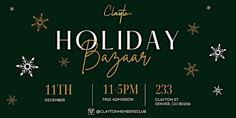 Clayton Holiday Bazaar
