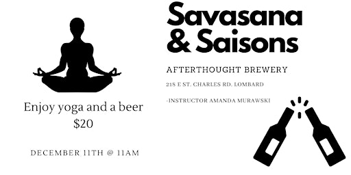 Savasana and Saisons- yoga and beers