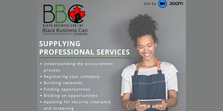Supplying  Professional  Services w/Black Business Can & PAC-OR