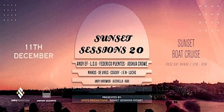 Sunset sessions 20 Sydney Boat party