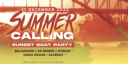 SUMMER CALLING | Sunset Boat Party | EG & JD Events