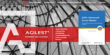 SAFe Agile Certificaiton Training Chicago - Advanced Scrum Master May 19-20 primary image