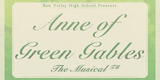 Anne Of Green Gables - Understudy Show