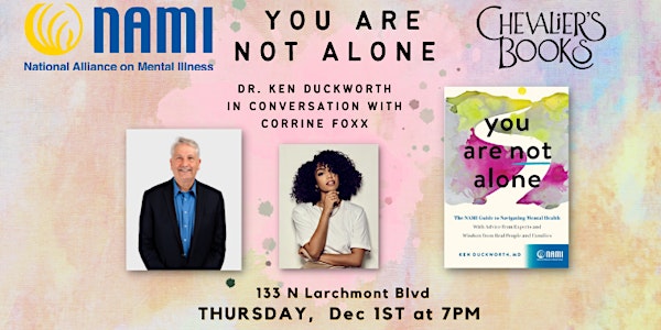 Book Talk! YOU ARE NOT ALONE by Dr. Ken Duckworth