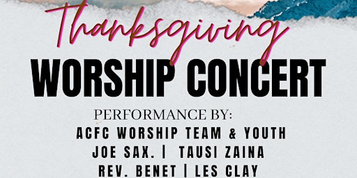 Thanksgiving Worship Concert