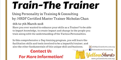 Train - The Trainer: Using Personality in Training & Consulting primary image