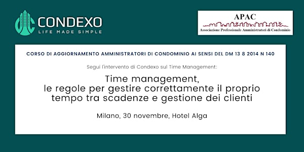 NUOVE SFIDE PER UNA GESTIONE PROFESSIONALE DELL’IMMOBILE - DM 140