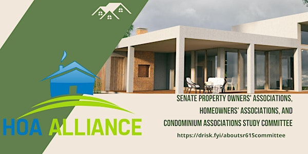 Senate POA, HOA, and CA Study Committee Meeting