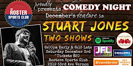 EARLY SHOW: The Roster Rolls Out the Laughs with Comedic Stuart Jones