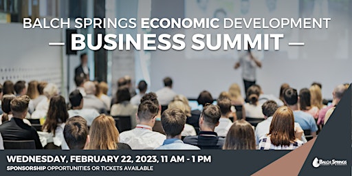 Balch Springs Economic Development Business Summit