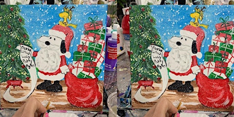 Snoopy Santa: Glen Burnie, Sidelines with Artist Katie Detrich!