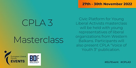 Civic Platform for Young Liberal Activists Masterclass
