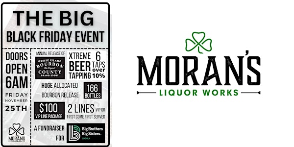 Moran's BIG Black Friday Event VIP