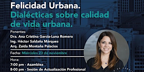 Imagen principal de SESIÓN DE ACTUALIZACIÓN PROFESIONAL FELICIDA URBANA