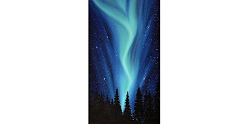 Northern Lights Aurora Borealis Canvas  Paint Sip Art Class Akron primary image