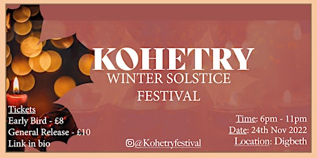 Primaire afbeelding van Kohetry Winter Solstice Festival 2022