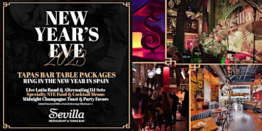 New Year's Eve Tapas Bar Table Package at Cafe Sevilla of Long Beach