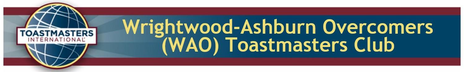 Enhance Your Leadership Skills in 2018 with WAO Toastmasters