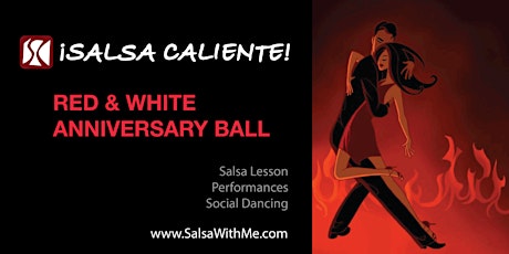 Salsa Caliente Red & White Anniversary Ball