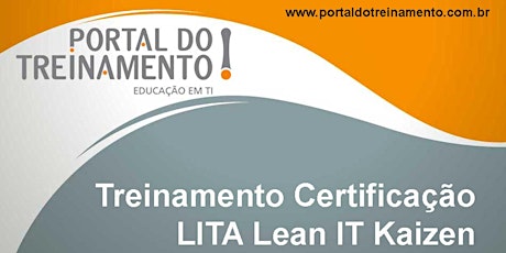 Imagem principal do evento Treinamento para Certificação LITA Lean IT Kaizen / Portal do Treinamento