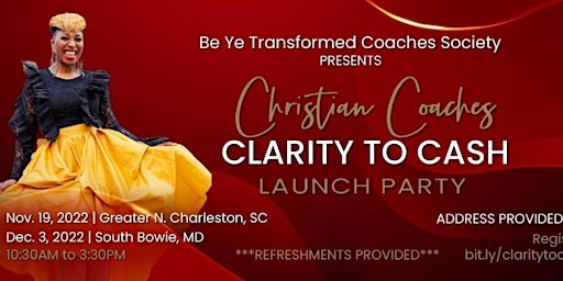 DMV's Clarity to Cashflow LIVE for Female Coaches & Consultants