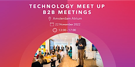 Primaire afbeelding van Technology Meetup / B2B Meetings