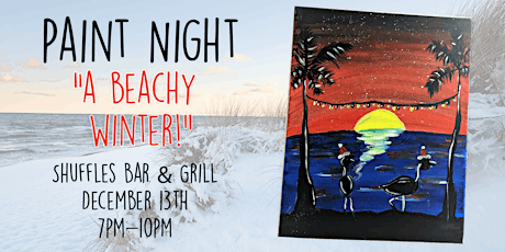 A beachy winter - Paint Night