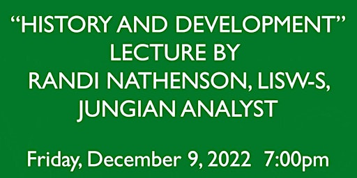 MJA Lecture: "History and Development" by Randi Nathenson, LISW-S