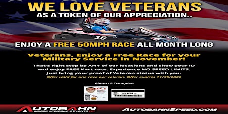 Free Race for Veterans in November in  Baltimore, MD!