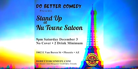 Stand Up at Nu Towne Saloon - Do Better Comedy