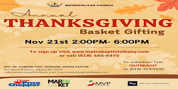 Thanksgiving Basket Gifting 2022