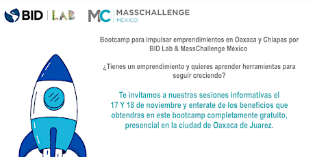 MCMX- Sesión informativa bootcamp para impulsar el emprendimiento