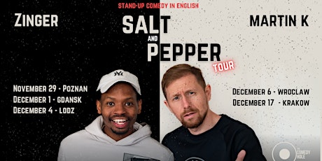 Stand up comedy in English! Salt and Pepper Tour-Zinger & Martin K.