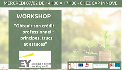 Workshop : Obtenir son crédit professionnel : principes, trucs, astuces avec Bruno Wattenbergh (EY) primary image