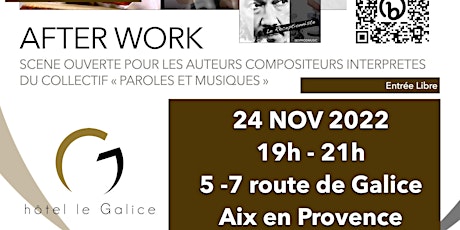 Afterwork du Galice : LE CAFE "Paroles et Musiques"