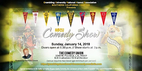 Grambling Alumni SoCal Chapter HBCU Comedy Show primary image