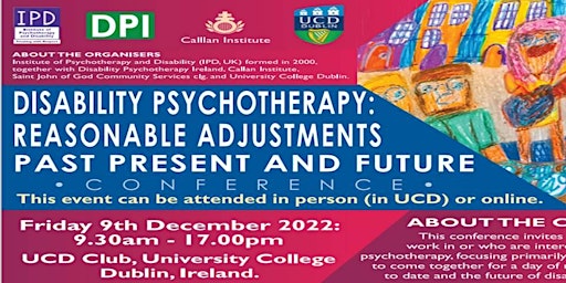 Disability Psychotherapy: Reasonable Adjustments    PAST PRESENT AND FUTURE