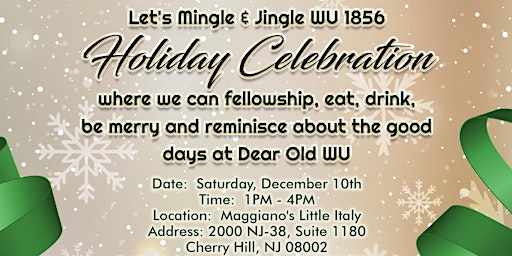 Let's Mingle and Jingle Holiday Celebration