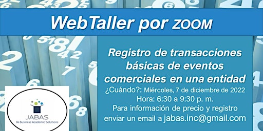 WebTaller: Registro de Transacciones Básicas de Eventos Comerciales