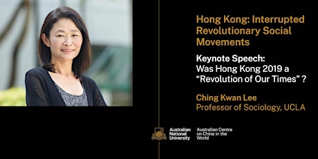 Keynote Speech—Was Hong Kong 2019 a “Revolution of Our Times”?