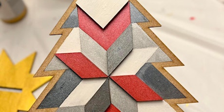 Sip and Paint - 3 D Christmas Tree Design - Barn Quilt