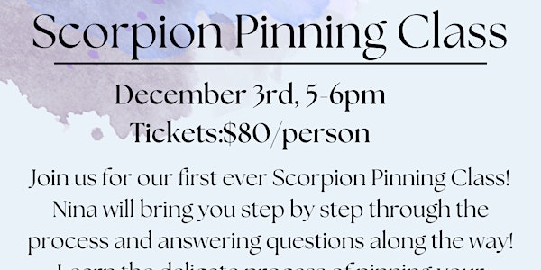Scorpion Pinning Class!