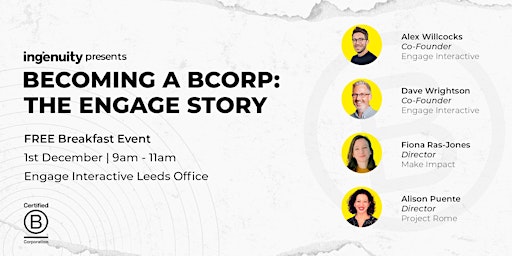 Becoming a BCorp: The Engage Story