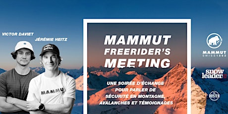 FREERIDERS MEETING MAMMUT x SNOWLEADER | Annecy (GRATUIT)