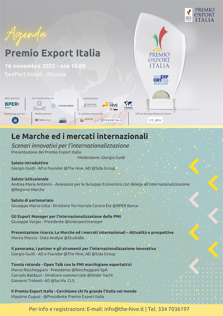 Immagine PREMIO EXPORT ITALIA - Scenari innovativi per l'internazionalizzazione