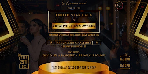La Connexional New Year Gala & Creative Citizen Awards at Art Gallery of AB
