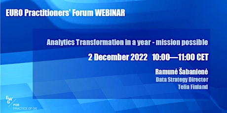 Analytics Transformation in a year - mission possible