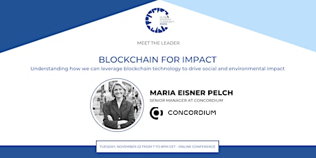 Blockchain for impact with Maria Eisner Pelch