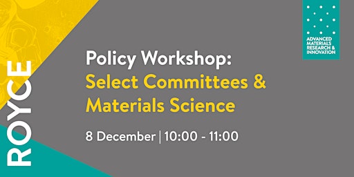 Policy Workshop: Select Committees & Materials Science with Dr Laura Cohen